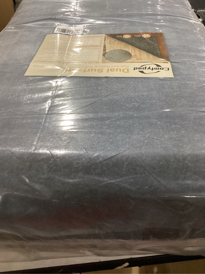 Condition photo showing New/Like New for felt rug pad, 2 x 8 ft rubber non-slip rug pad gripper, keep rugs secure and in place, extra strong under carpet mat cushion - for all floors 2 x 8 ft (rectangular)