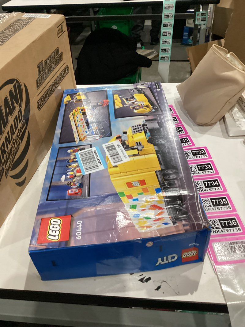 Condition photo showing New/Like New for LEGO City Yellow Delivery Truck Toy - Semi Truck Building Toy for Boys & Girls, Ages 8+ Years - Gift