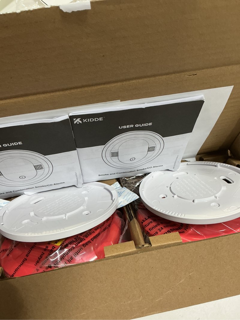 Condition photo showing New/Like New for Kidde Hardwired Smoke & Carbon Monoxide Detector for Home, 10-Year Battery Powered, LED Notifications, 3-Pack 3 Pack