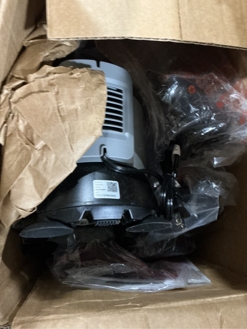 Condition photo showing As Is for ninja blender, compact kitchen system, 1200w, 3 functions for smoothies, dough & frozen drinks with auto-iq, 72-oz.* blender pitcher, 40-oz. processor bowl & 18-oz. single-serve cup, grey, amz493brn 1200 peak watts