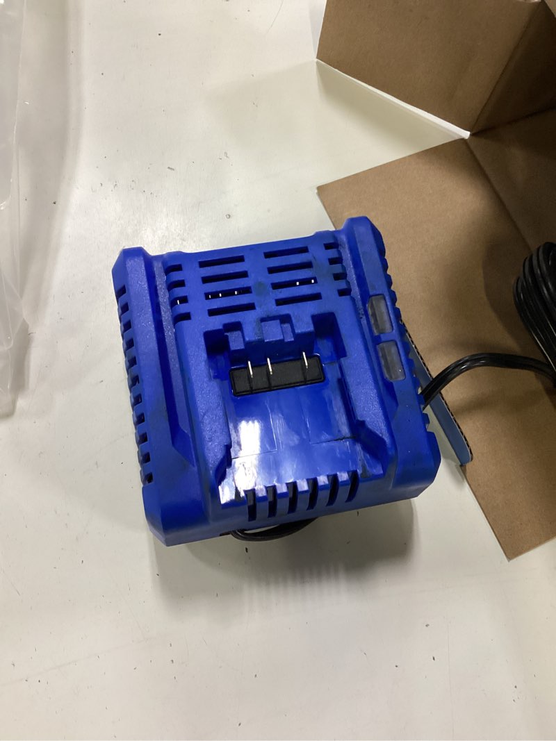 Condition photo showing As Is for kobalt 24 -volt 1 -pack lithium-ion ( 2 ah battery and charger )