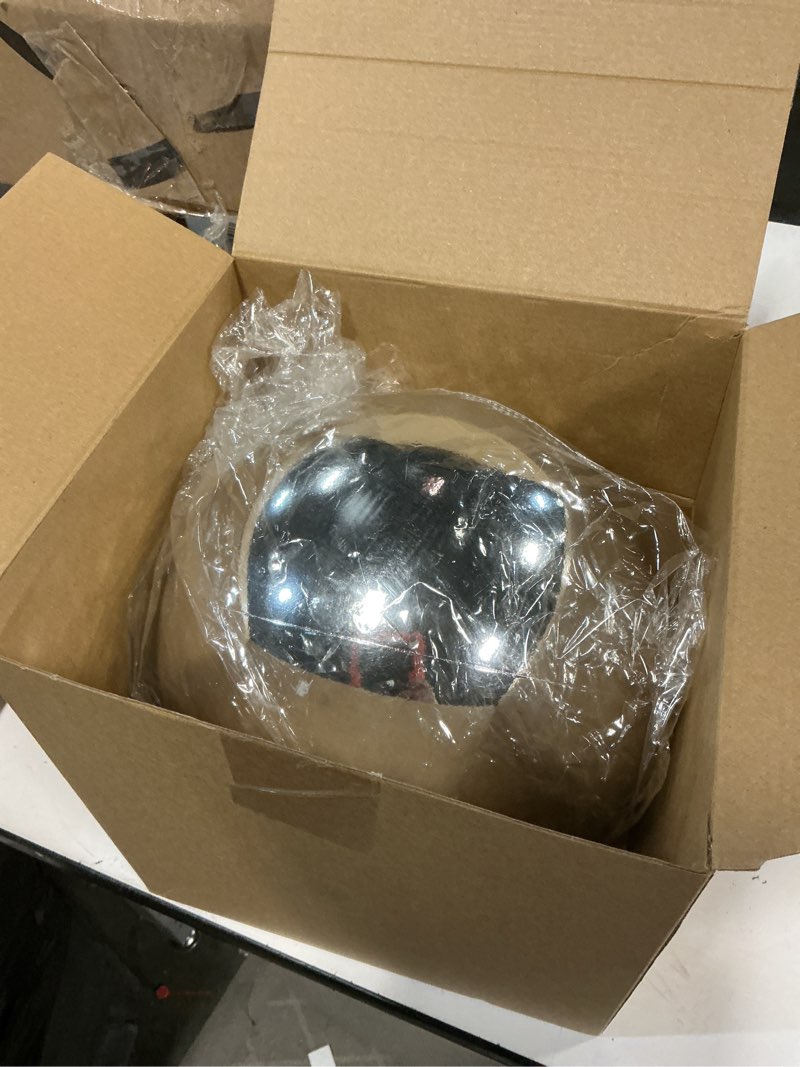 Condition photo showing Good Condition for Hiboom 10'' Jumbo Christmas Ball Ornaments UV and Water Resistant Plastic Balls Large Shiny Ball Christmas Ball Ornaments with Drilled Cap for Yard Outdoors Lawn Tree Hanging Decorations (Silver)