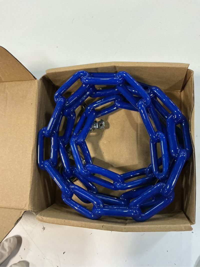 Condition photo showing New/Like New for pvc coated anchor chain 4 ft x 1/ 4 inch blue 1