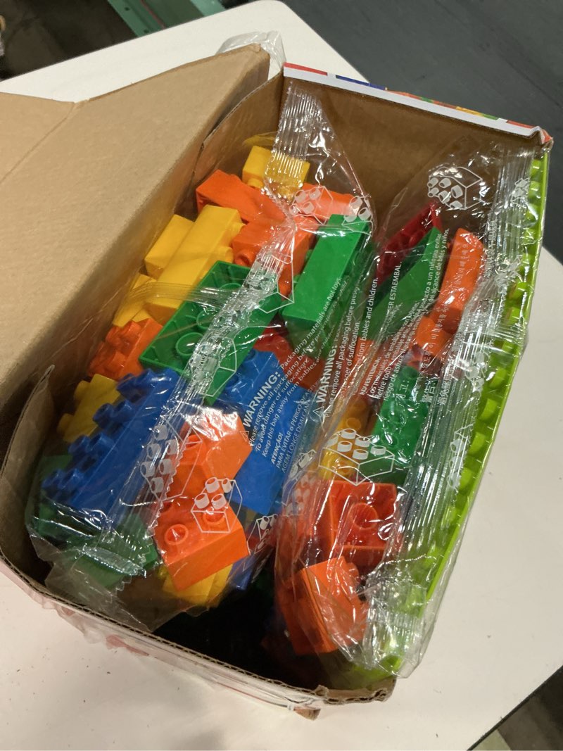 Condition photo showing Good Condition for building blocks for toddlers 2-5 including a baseplate, 150 piece big building blocks for kids, block and bricks set educational toys for children boys girls all ages, compatible with all major brands