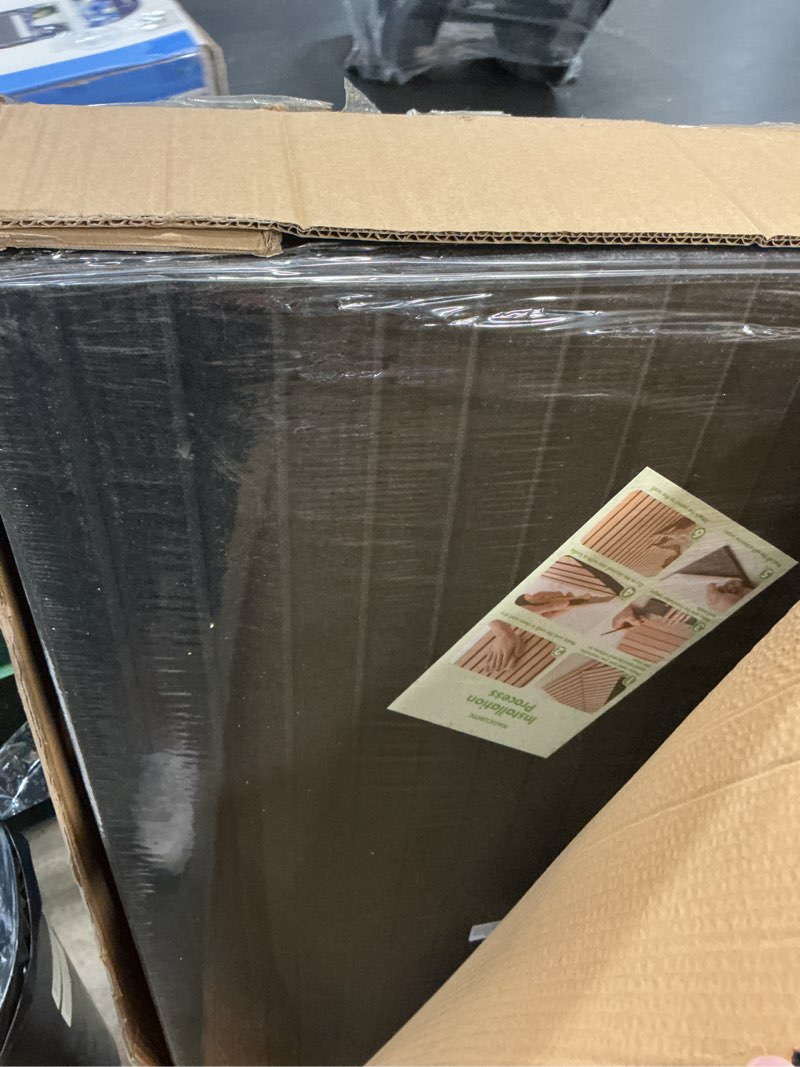 Condition photo showing New/Like New for 10 pack acoustic panels,48"*24"*0.47"self-adhesive soundproof wall panels,high density sound proof panels for walls, office, reccording studio, home,ceiling-black 10 pack 0.47*48*24" black