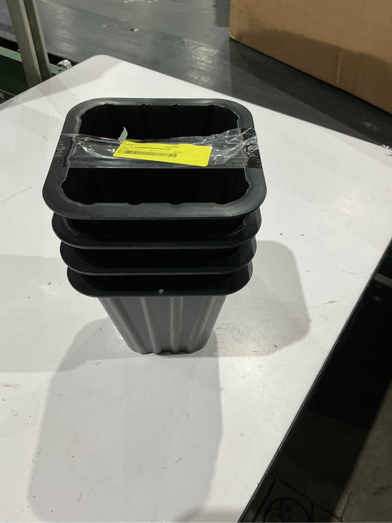 Condition photo showing Good Condition for mainstays black plastic bed risers to raise your bed for storage, 4 pack, 6.50 in x 6.50 in x 6