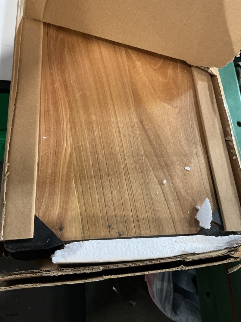 Condition photo showing Good Condition for Floating Shelves for Wall, Live Edge 40"W x 9.3"D x 1.5"H Wood Floating Shelf, Set of 2 with Invisible Heavy-Duty Metal Bracket, Deep Floating Shelf for Living Room Kitchen, Natural Finish Natural Finish Live Edge, 40"W, 2Packs