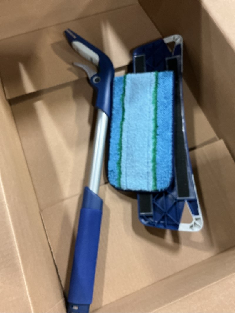Condition photo showing As Is for bona premium motion multi-surface floor spray mop - includes multi-surface floor cleaning solution and machine washable microfiber cleaning pad - for stone, tile, laminate, and vinyl floors