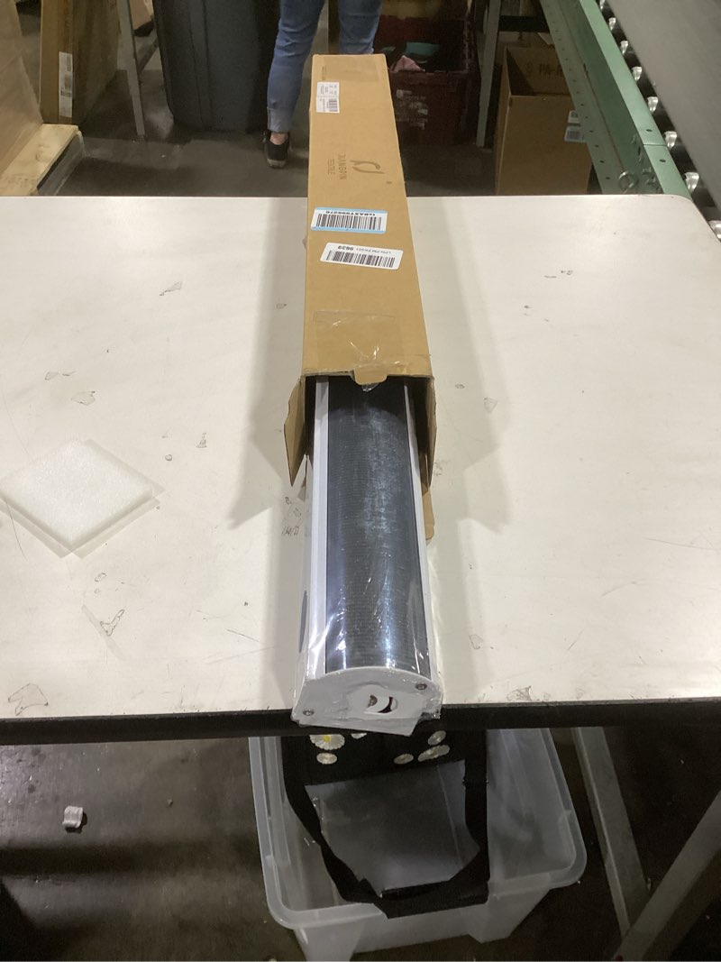 Condition photo showing New/Like New for Blackout Zebra Blinds, Dual Layer Free-Stop, Room Darkening Zebra Shades, Blinds for Indoor Windows, Light Filtering Privacy Sheer Shade for Home(28" W X 72" H, Black) 28"W x 72"H Black