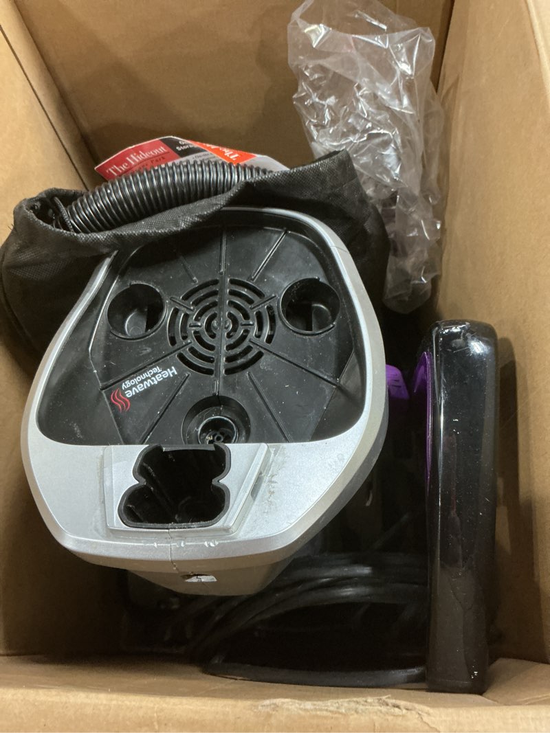Condition photo showing As Is for bissell proheat 2x revolution pet pro plus, 3588f, upright deep cleaner, 30-minute dry time, dual dirt lifter powerbrush, hose & tool attachment, pet upholstery and tough stain tool included proheat revolution pet pro plus