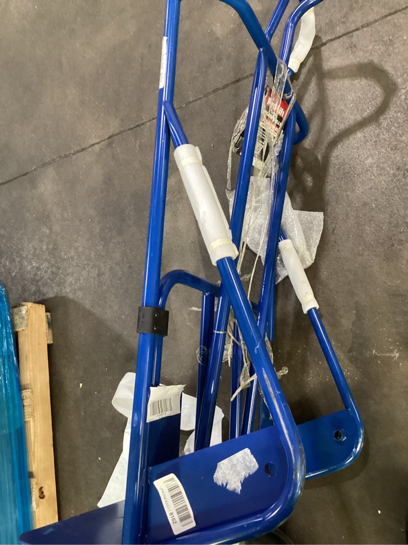 Condition photo showing As Is for incomplete * missing wheels *pro lift hand trucks heavy duty – industrial dolly cart with vertical loop handle and 800 lbs (360 kg) maximum loading capacity