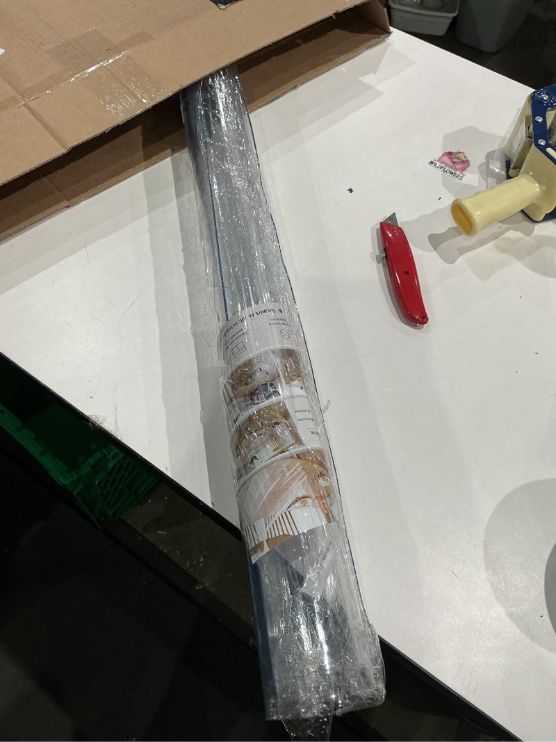 Condition photo showing Good Condition for not exact but similar to clear table cover protector, 2mm thick clear desk mat, plastic table cover, transparent desk cover, desk protector mat for desktop, writing desk clear 2mm 24\" x 48\"