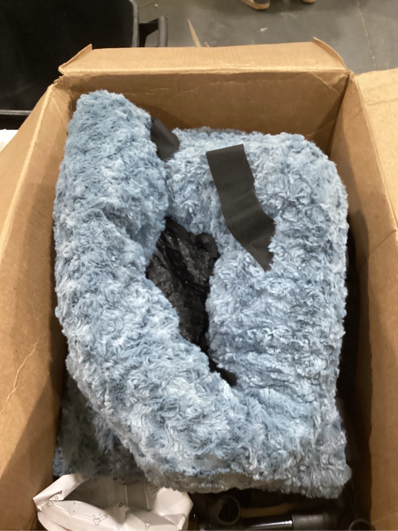 Condition photo showing Good Condition for veehoo elevated dog bed large sized with fluffy plush bolster cushion, washable orthopedic dog couch bed, cooling raised pet cot with removable mat, breathable mesh, no-slip feet, 42 x 30 inches, grey grey 42"l x 30"w x 7.9"th