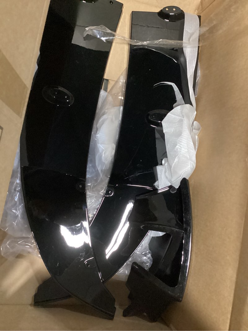 Condition photo showing As Is for front lip compatible with bmw f10 f11 5 series 2011-2016, fits for 528i 535i 535d 550i m5 gt xdrive, bumper air dam lower chin spoiler splitter, protection body (glossy black)
