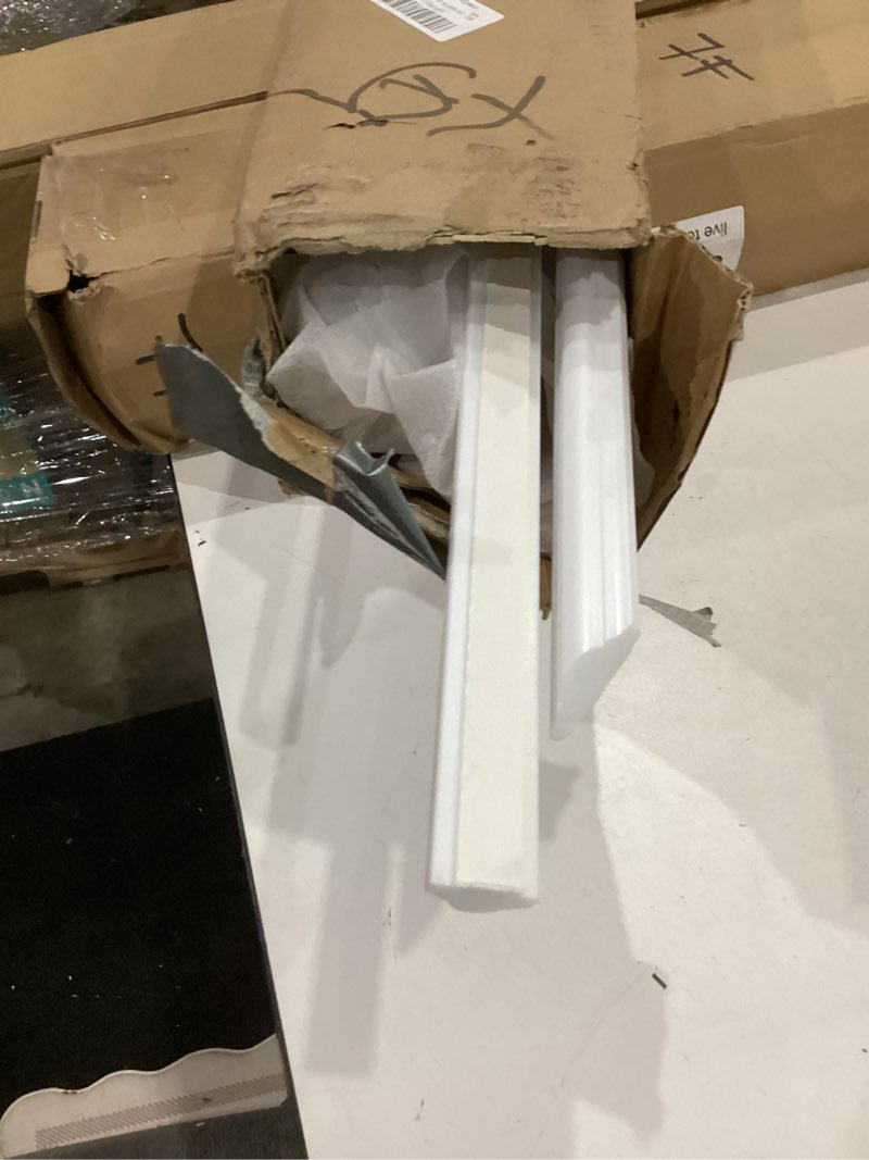 Condition photo showing Good Condition for 3 set peel and stick wall molding kit pre-cut wall molding for wall decor premade self-adhesive wainscoting for walls accent wall molding peel and stick panel