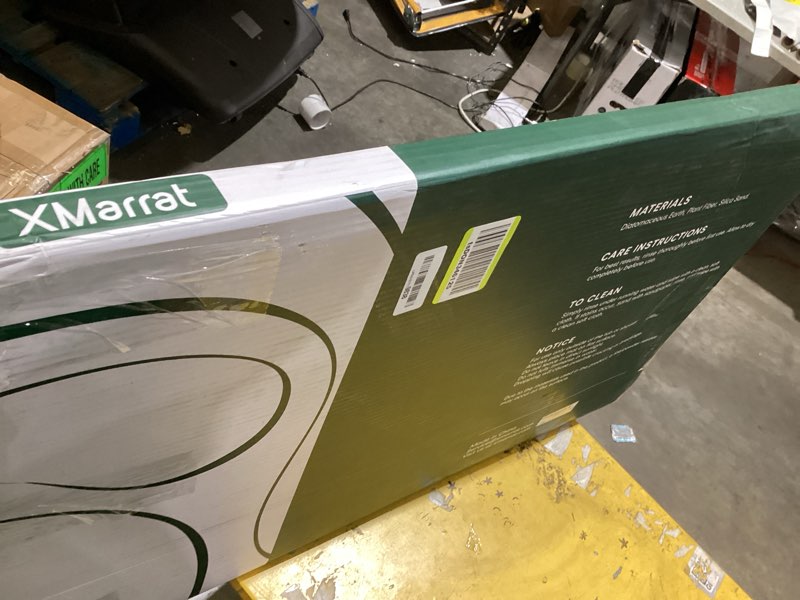 Condition photo showing As Is for broken *xmarrat large stone bath mat, super absorbent diatomaceous earth bath mat, quick drying non-slip diatomite stone bath mats for bathroom, easy to clean (light gray, 31.5\" x 19.7\") light gray 31.5\" x 19.7\" (rectangular)