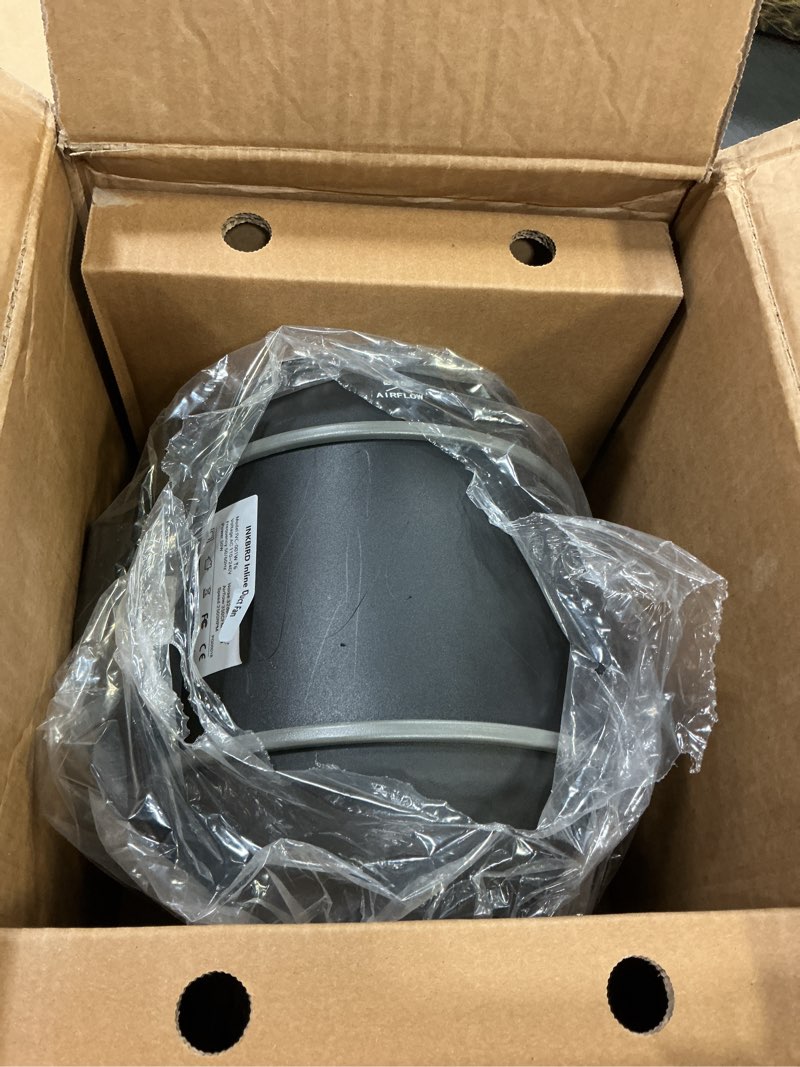 Condition photo showing As Is for Inkbird WiFi 6” Inline Duct Fan with Temperature Humidity Intelligent Controller IVC-001W, App - Ventilation Exhaust Fan for Heating Cooling Booster, Grow Tents, Hydroponics