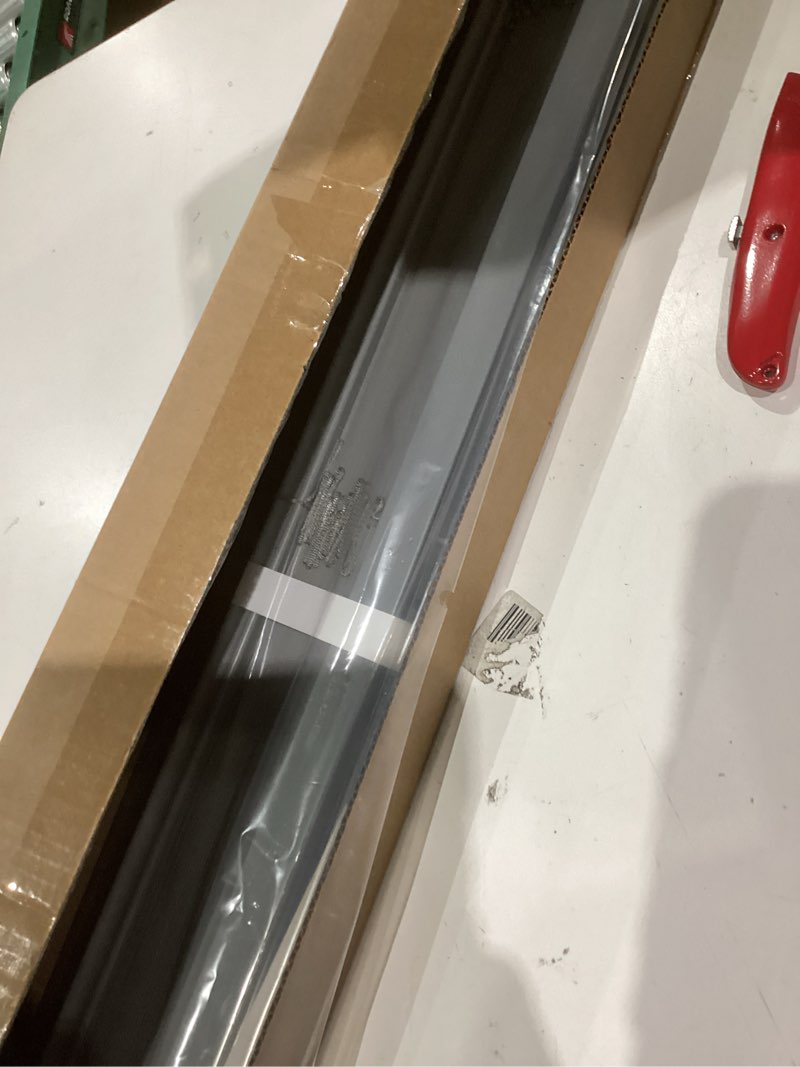 Condition photo showing New/Like New for no drill blinds for windows 1" vinyl l-shaped slats cordless mini blinds for home, 32" w × 48" h grey grey 32" w × 48" h