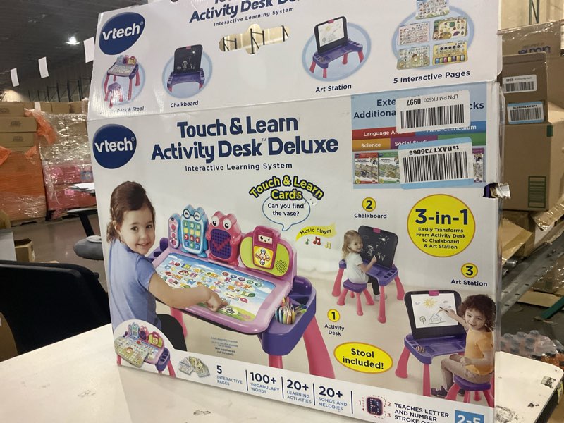 Condition photo showing As Is for VTech Touch and Learn Activity Desk Deluxe, Pink