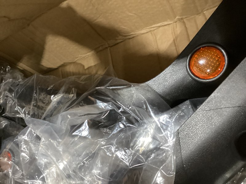 black plastic fender flare