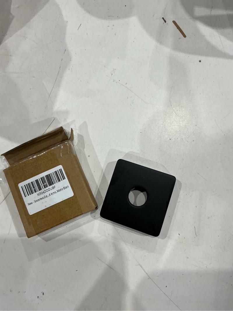 Condition photo showing Good Condition for extra large shower arm flange 2.5" in outer diameter replacement shower head arm escutcheon plate suitable for most brands shower head arms, matte black matte black modern