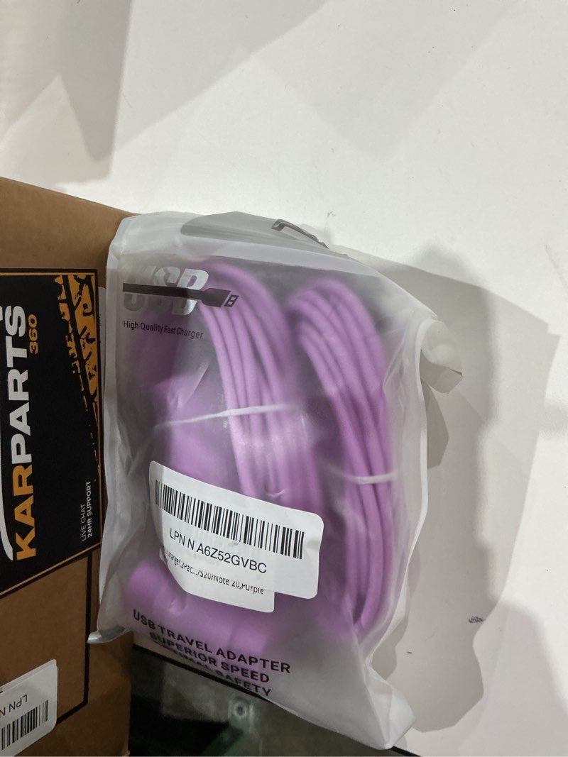 Condition photo showing New/Like New for USB C Charger,25W Super Fast Charging Block Phone Charger Android &Fast Charger Type C 10Ft Cable Cord for Samsung Galaxy S26/S25/S24/S24+/S24 Ultra/S23/S23+/S23Ultra/S22/S22+/S22Ultra/S21/S20/Note 20 Purple 10Ft