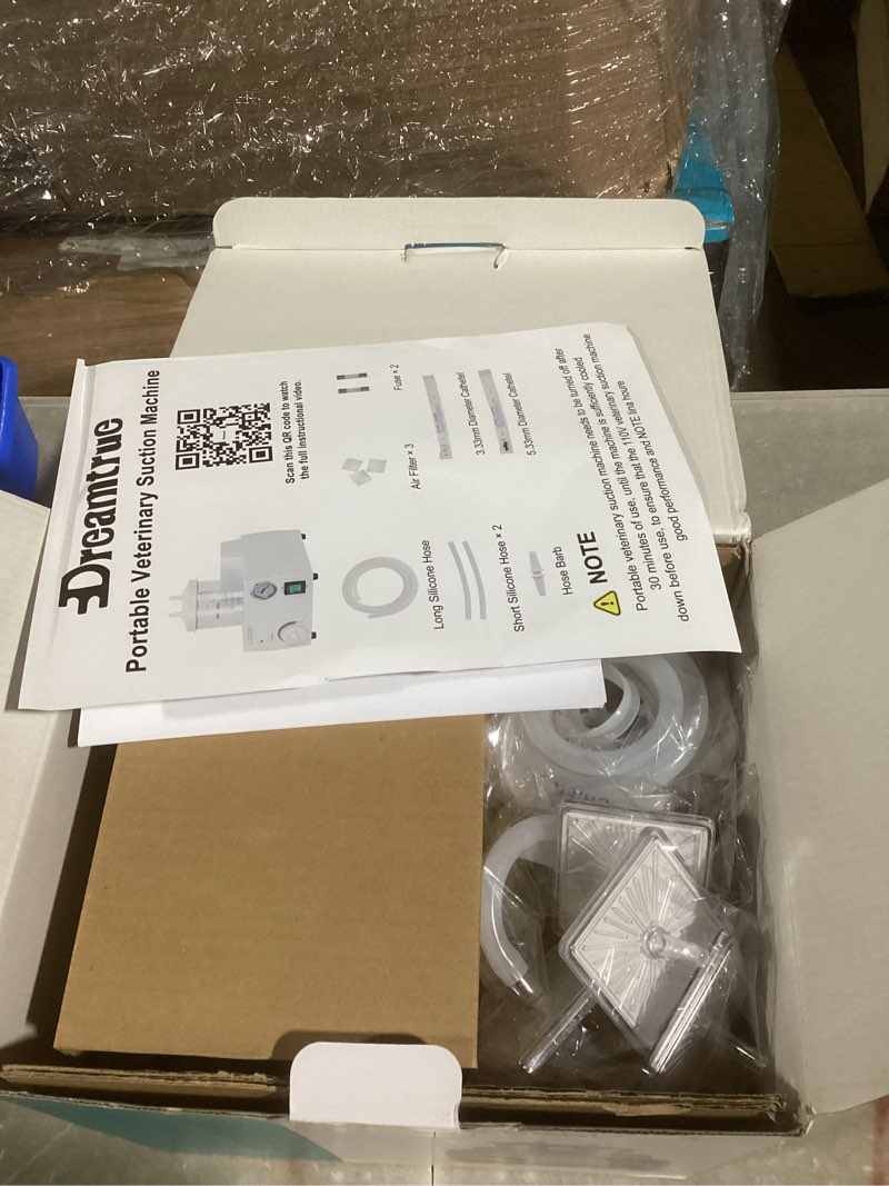 Condition photo showing New/Like New for Jeogejin Portable Veterinary Suction Machine for Home Use with 1000ml Capacity, 110V Electric Suction Machine