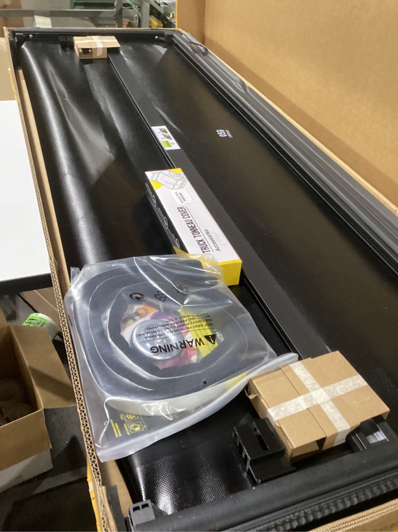 Condition photo showing New/Like New for soft tri-fold truck bed tonneau cover for 2016-2025 2026 toyota tacoma fits 5ft bed (60.5") | only for models with the deck rail system | tacoma accessories 2016-2023 5ft bed soft tri-fold | 2016-2026