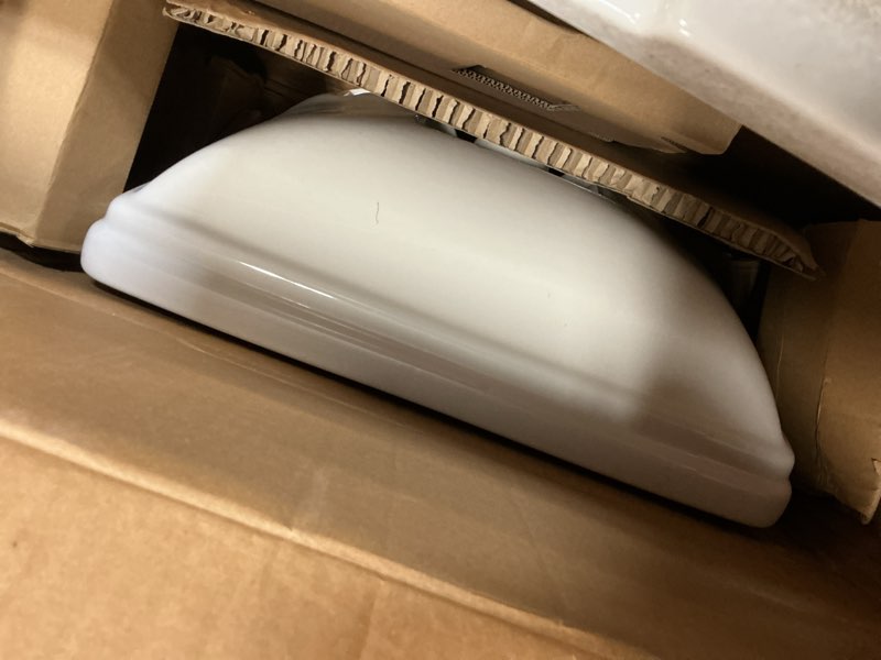 Condition photo showing Good Condition for allen + roth vitreous china white pedestal sink combo (18.74-in x 22-in x 33.6-in)