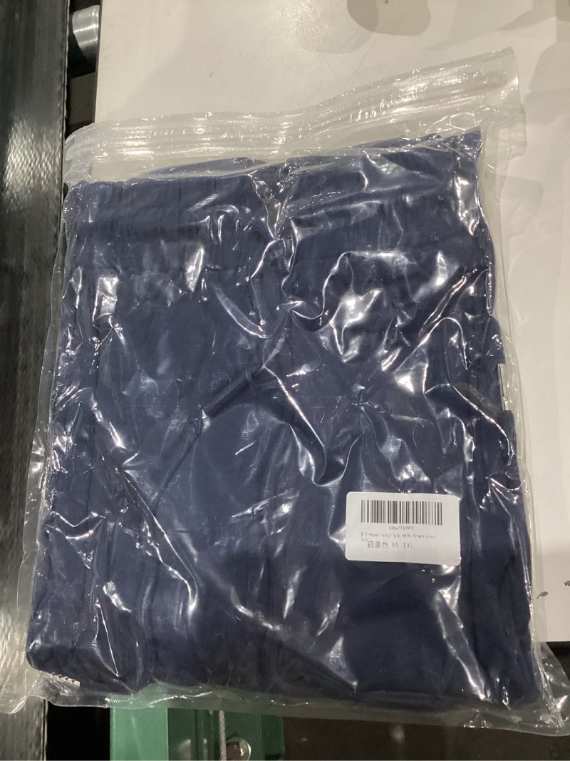 Condition photo showing New/Like New for SIMILAR TO Plus Size Capris for Women Loose Capri Pants Wide Leg Yoga Pants Cropped Workout Pants Pull On with Pockets X-Large Plus BLUE