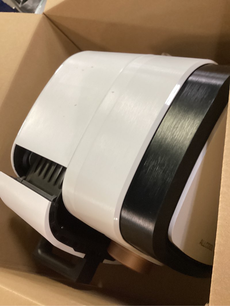 Condition photo showing As Is for Air Fryer, ALLCOOL Airfryer Oven 8QT Large Air Fryer 1700W 8-in-1 with Touch Screen Air Fryers Dishwasher Safe Nonstick Tray Freidora de Aire 32 Recipes BPA & PFOA Free White Air Fryer