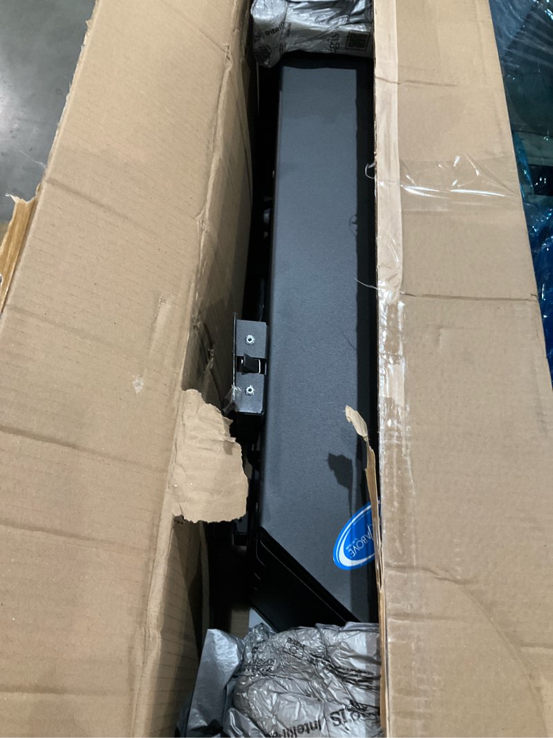 Condition photo showing As Is for morryde stp-207 stepabove fold-up rv entry step - 3-step (9" step rise), fits 26" to 28" door width