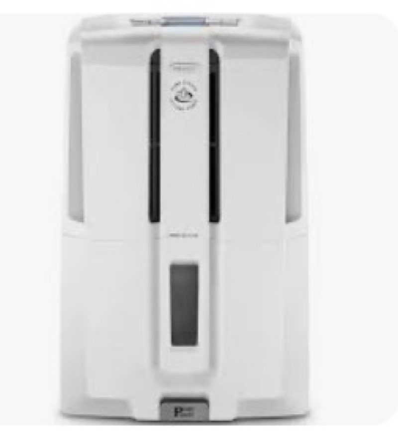 De'Longhi 35 Pint Dehumidifier with Pump,White