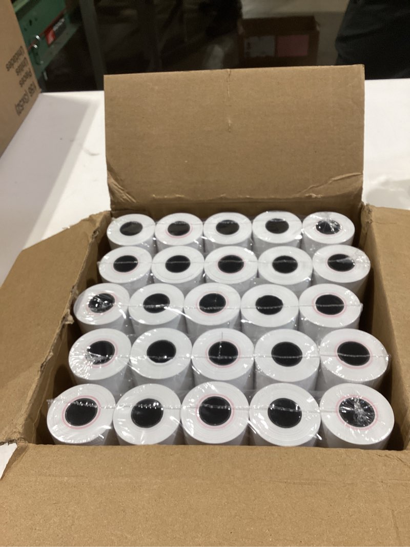 Condition photo showing Good Condition for funglam thermal receipt paper pos cash register paper rolls 2 1/4" x 50' (50 rolls)