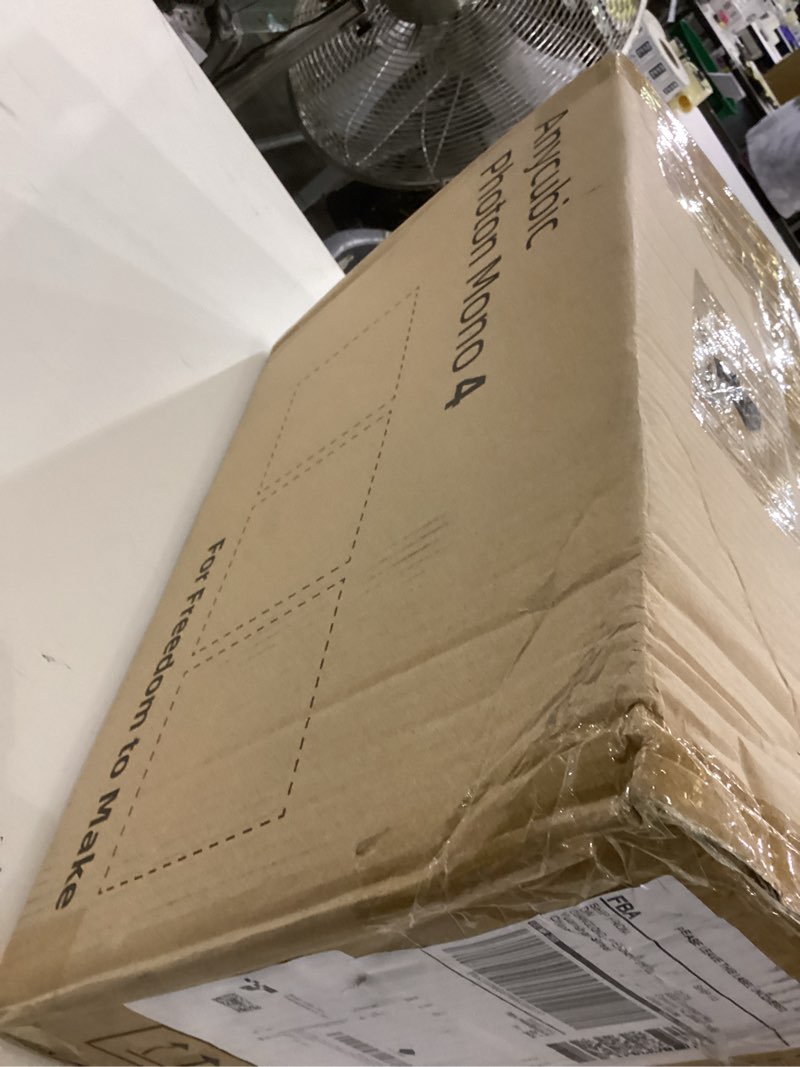 Condition photo showing As Is for ANYCUBIC Photon Mono 4, Resin 3D Printer with 7'' 10K Mono LCD Screen, Stable LighTurbo Light Source and 70mm/h Fast Printing, Print Volume 6.04'' x 3.42'' x 6.49''