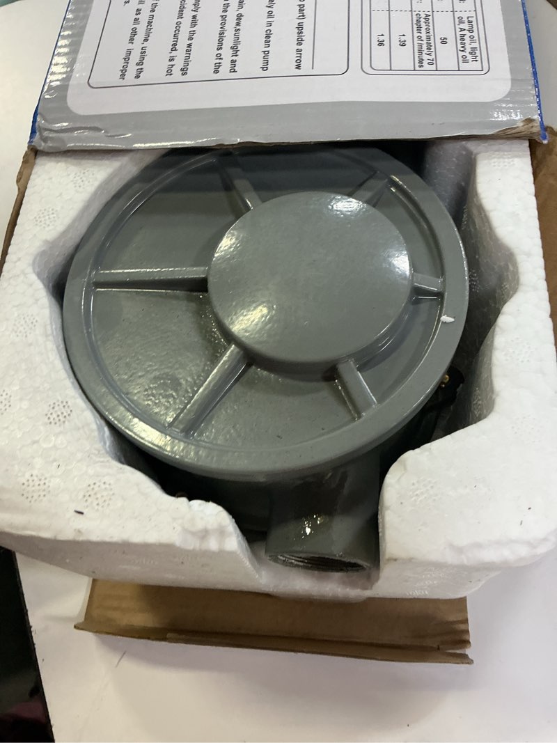 Condition photo showing As Is for lycaresun 15 to 55 gallon drum pump, upgraded all-aluminum oil transfer barrel pump, hand fuel pumps for diesel, kerosene, hydraulic fluid all-aluminium