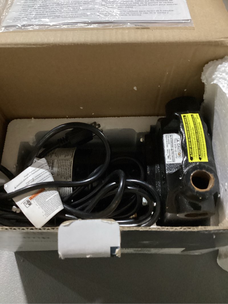 Condition photo showing As Is for possibly incomplete and or heavily used.. uutilitech 1/2-hp 25-gpm cast iron electric utility pumpsd