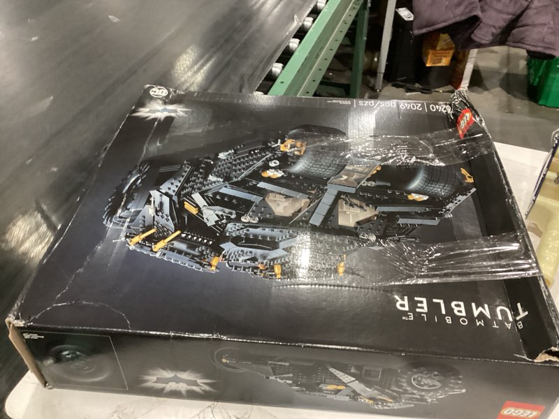 Condition photo showing As Is for LEGO DC Batman Batmobile Tumbler, Iconic Model Car from The Dark Knight Trilogy, Building Set for Adults, Collectible Gift Idea for Build and Display, 76240 Frustration-Free Packaging