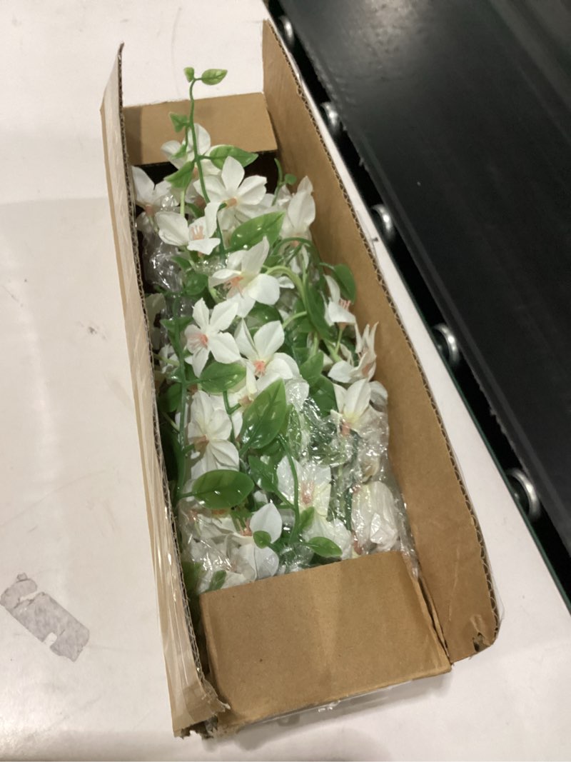 Condition photo showing Good Condition for fake flowers, 3 pcs artificial flowers greenery stems faux greenery stems branches for vases realistic silk real touch spring greenery stems bulk bedroom office wedding table summer home decor white