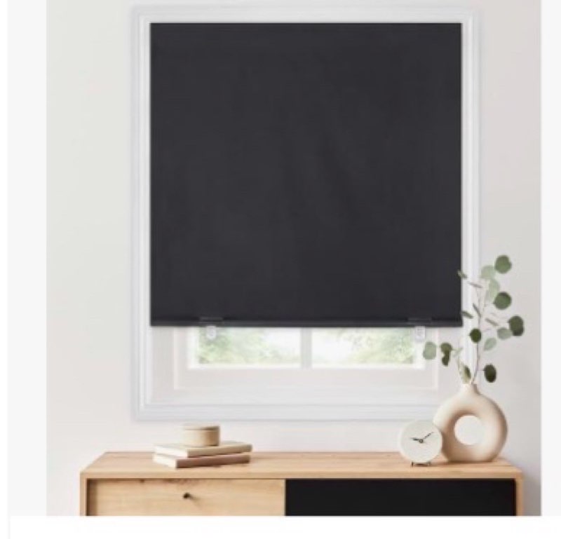 GENIMO 100% Blackout Roller Window Shades, Window Blinds Cordless with Thermal Insulated, UV Protect