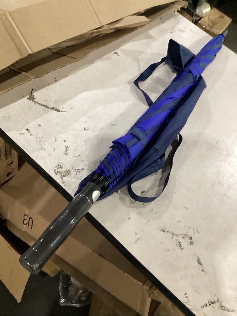 Condition photo showing Good Condition for zdssm golf umbrella 54-72 inch windproof waterproof double canopy auto open | oversize coverage, cart friendly, sports sidelines, commute, family rain, sun shade, outdoor events, men and women royal blue/navy 68 inch