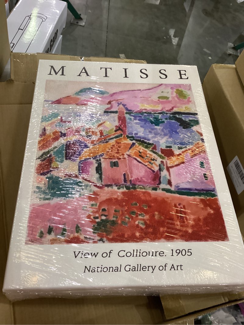 3Pcs Henri Matisse Canvas Wall Art Vintage Colorful Abstract?Landscape at Collioure? La Japonaise Th