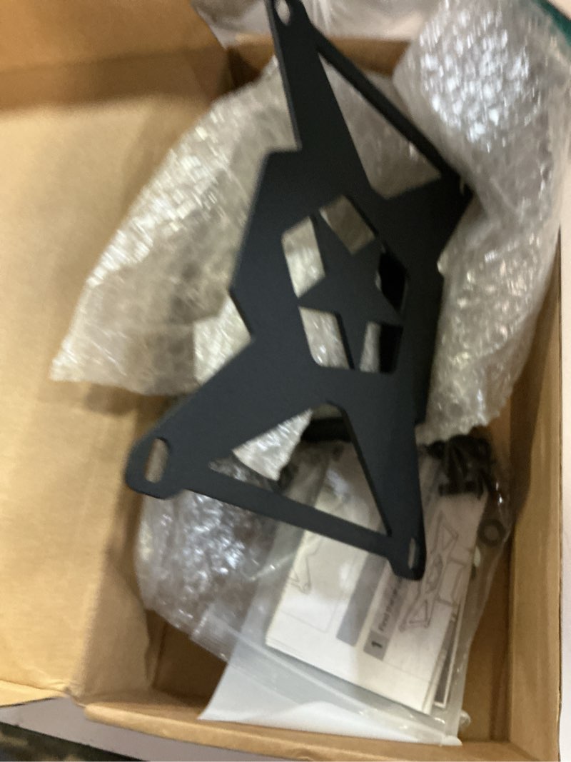 Condition photo showing Good Condition for flip-up front license plate mount for 10" hawse fairlead,heavy-duty winch plate bracket compatible with jeep wrangler,pickup trucks,suvs & off-road vehicles?not fit with roller and 2024+ wrangler? upgrade flip license plate bracket