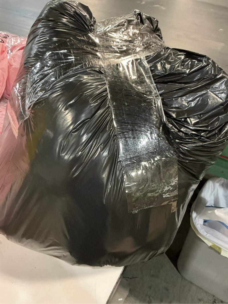 Condition photo showing As Is for L'AGRATY Chunky Knit Blanket Throw - Soft Chunky Throw Blanket 50x60: 100% Hand Kintted Chenile Crochet Throw Blanket for Couch - Large Cable Knit Chunky Blanket for Home Decor(Dark Grey) Charcoal Grey 50"x60"