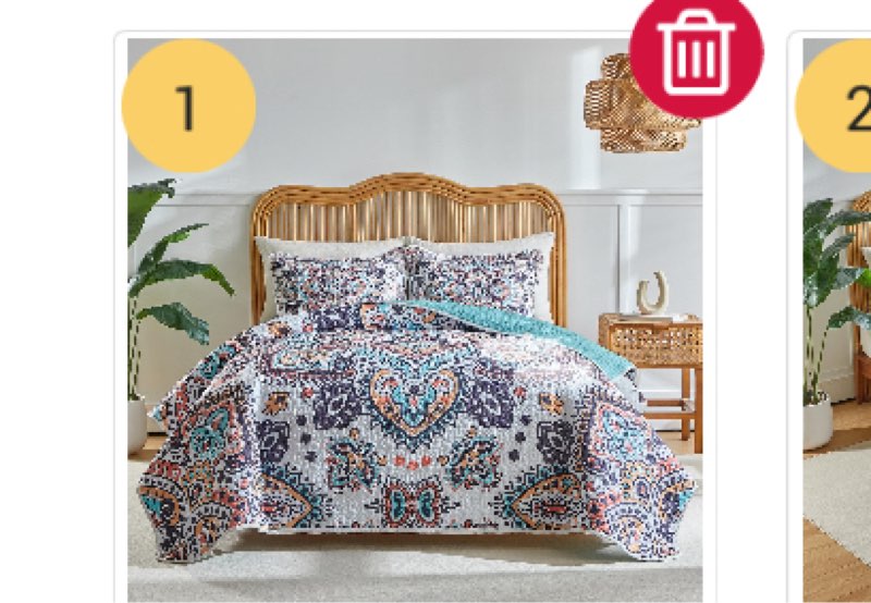 Boho Quilt Set Queen Size - Reversible Bohemian Quilt Bedding Set, 3 Pieces Colorful Lightweight Microfiber Bedspread White Orange Gray Paisley Coverlet Set with 2 Pillow Shams for All Seasons