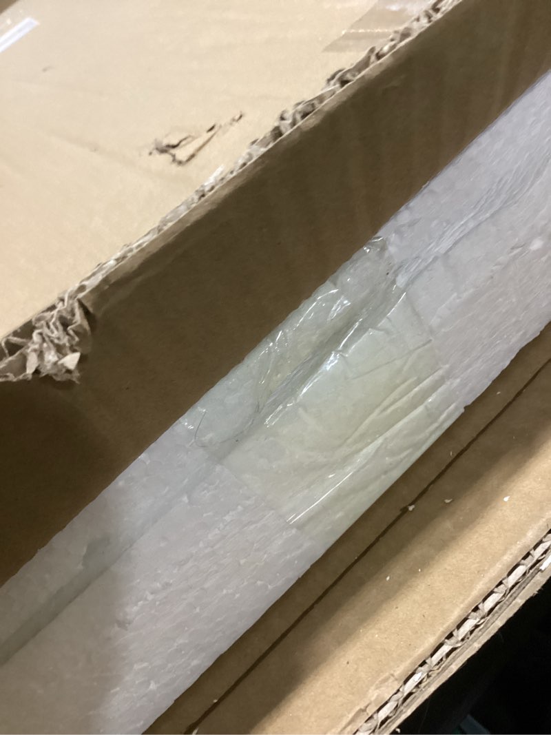 Condition photo showing Good Condition for PHOSPHOR Large Irregular Wall Mirror Gold Asymmetrical Wall Mirror 35.4 x 17.7 inch Wavy Mirror Full Length Unique Abstract Mirror for Living Room Bathroom Entryway Cool Mirrors Gold Wall Mirror