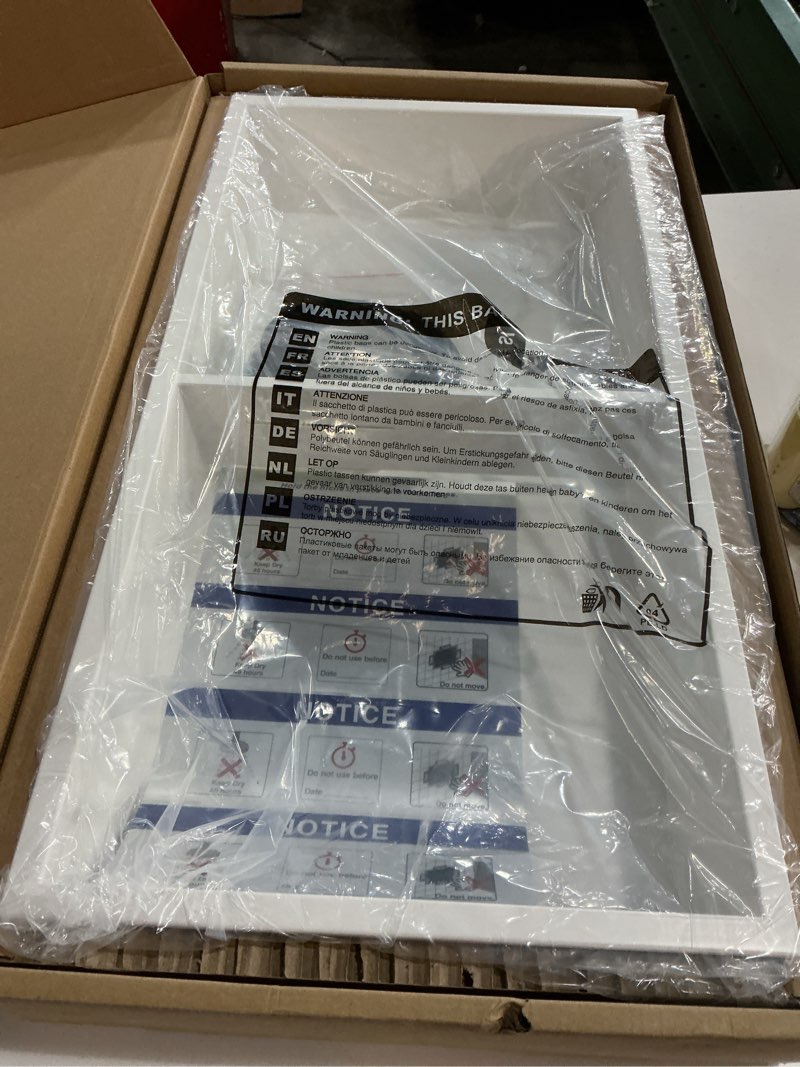 Condition photo showing New/Like New for Neodrain No Tile Shower Niche, Stainless Steel Wall Niche 13.1"X25.1"(Inner Size 12"X24"), Two-Tier Bathroom Shelf, NO Tile Needed Recessed Storage for Bathroom Storage, White White 12X24In