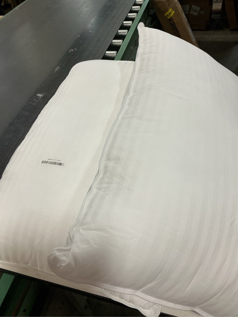 Condition photo showing As Is for Beckham Hotel Collection Bed Pillows King Size Set of 2 - Down Alternative Pillow for Back, Stomach or Side Sleepers King White