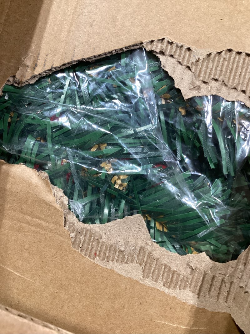 Condition photo showing Good Condition for 26ft Christmas Light Garland with 100 LED Battery Operated Pine Cones Red Berries Long Thick Outdoor Christmas Lighted Garland Artificial Xmas Decorations for Door Stairs Railing Fireplace