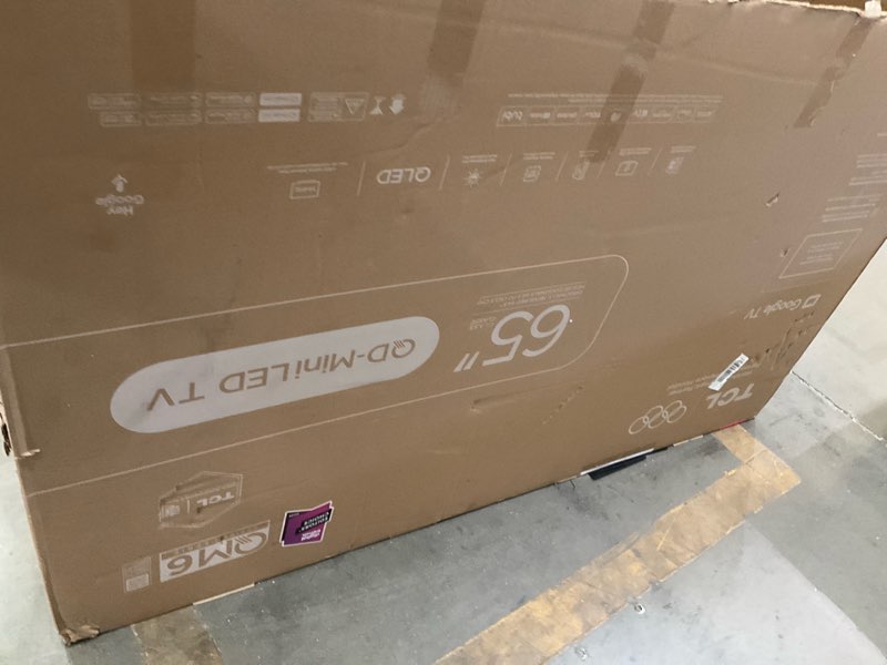 Condition photo showing Good Condition for tcl 65 inch class qm6k series | mini led qled 4k hdr | 65qm6k, 2025 model | 120hz-144hz high brightness smart google tv dolby atmos onkyo audio | voice remote alexa gaming streaming television